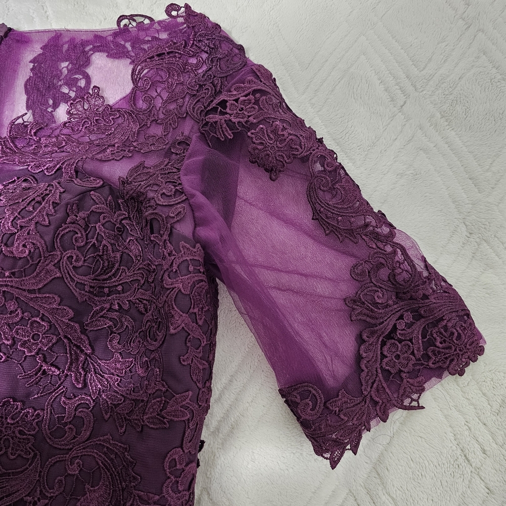 Plun Sheer Lace Occasion Dress - Picture 5 of 7
